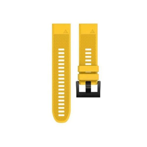 Garmin Fenix 5/6/7 Silicone Strap - Yellow