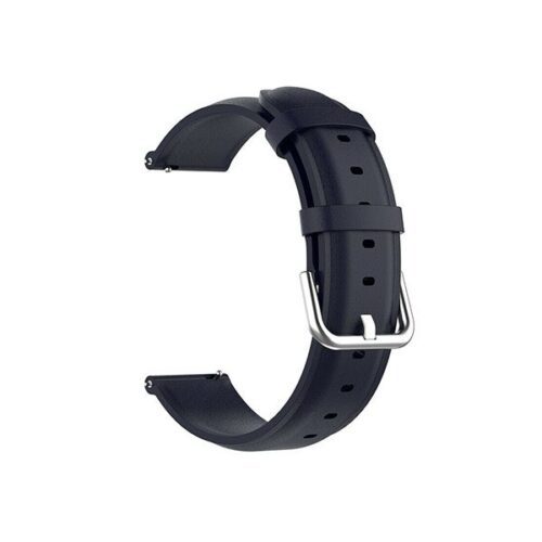 UNIVERSAL 22MM LEATHER NAVY BAND