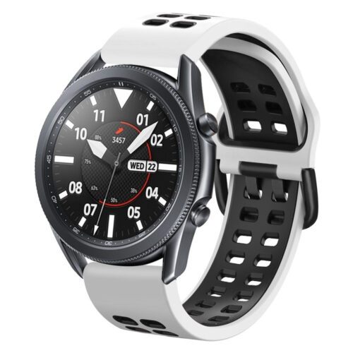 Polar Vantage M Silicone Sports Strap - White and Black