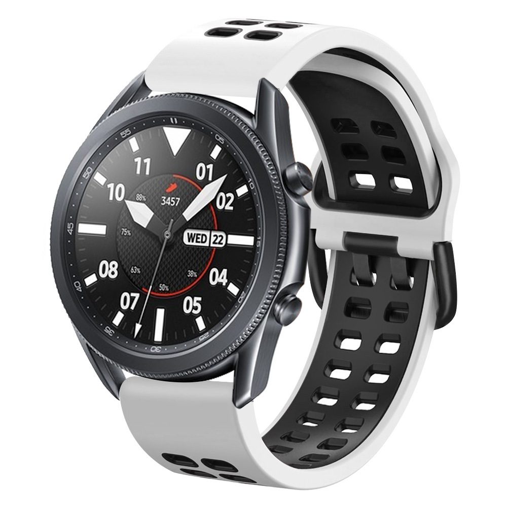 1 (13) Polar Vantage M Silicone Sports Strap - White and Black