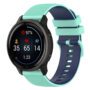 1 (20) Universal Two-Tone Silicone Strap - Mint and Blue (20 mm)