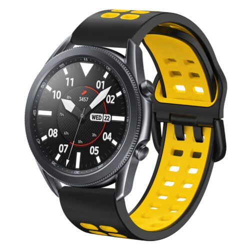Polar Vantage M Silicone Sports Strap - Black and Yellow