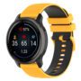 1 (47) Universal Two-Tone Silicone Strap - Yellow and Black (20 mm)