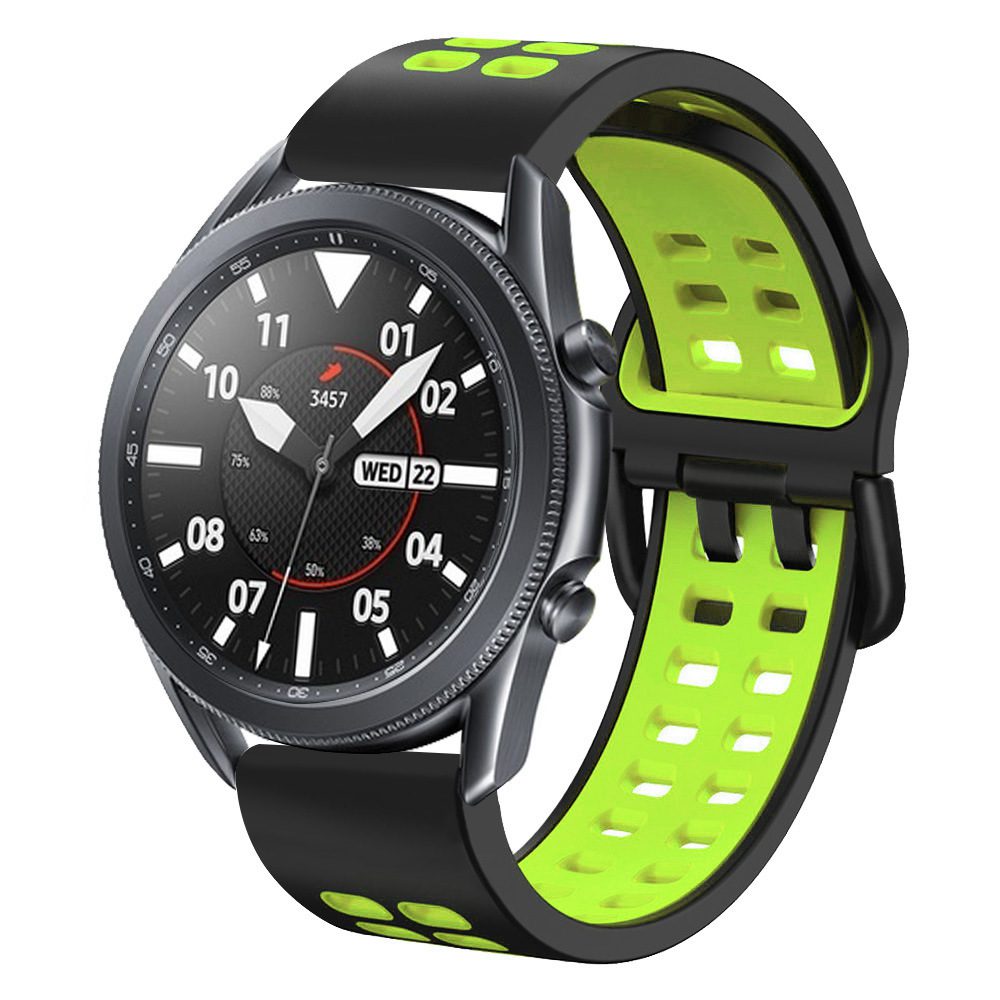 1 (49) Polar Vantage M Silicone Sports Strap - Black and Green