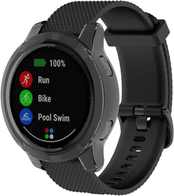 2-20 Garmin Vivoactive 4 Protective Case - Black
