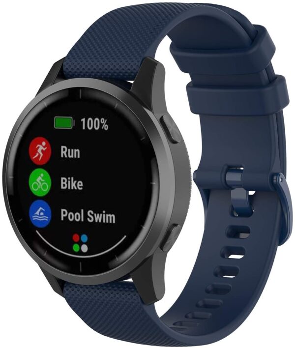 2 Polar Pacer/Pro/Unite/Ignite Silicone Strap - Navy