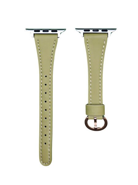Untitled design - 2024-10-26T145017.304 Apple Watch Slim Feminine Faux Leather Strap