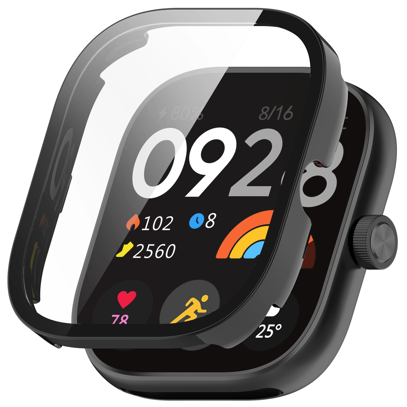 Huawei Redmi Watch 5 Full Protective Case - Black (5) Amazefit Redmi Watch 5 Full Protective Case