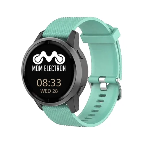 Garmin Vivoactive 4 Dotted Silicone Strap - Teal (22mm) (1) Garmin Vivoactive 4 Dotted Silicone Straps