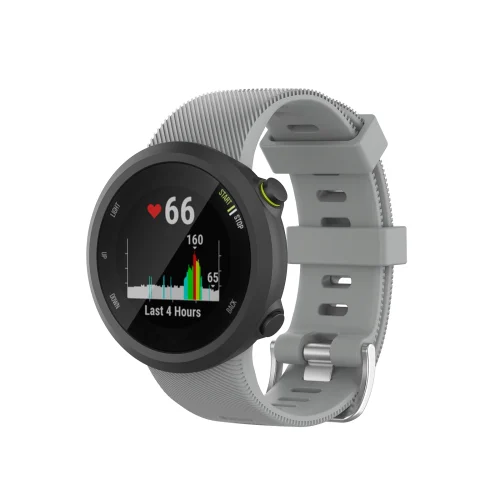 Garmin Forerunner 45 45s Silicone Strap - Grey (1) Garmin Swim 2 Silicone Strap, Garmin Forerunner 45/45s