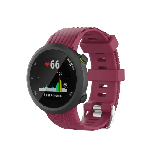 Garmin Forerunner 45 45s Silicone Strap - Maroon (1) Garmin Swim 2 Silicone Strap, Garmin Forerunner 45/45s