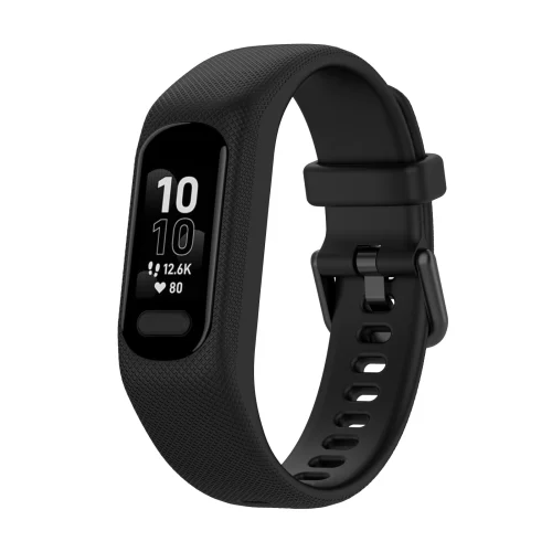 Garmin Vivosmart 5 Silicone Strap - Black (1) Garmin Vivosmart 5 Silicone Strap