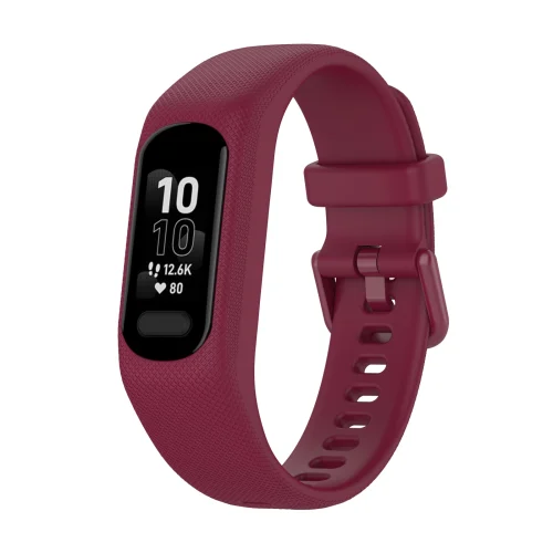 Garmin Vivosmart 5 Silicone Strap - Wine Red (1) Garmin Vivosmart 5 Silicone Strap
