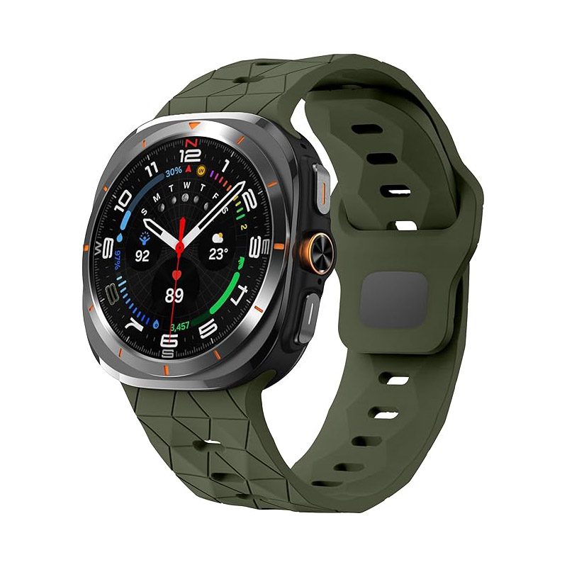 Samsung Galaxy Watch 4 5 6 7 7FE Diamond Pattern Silicone Large Straps 