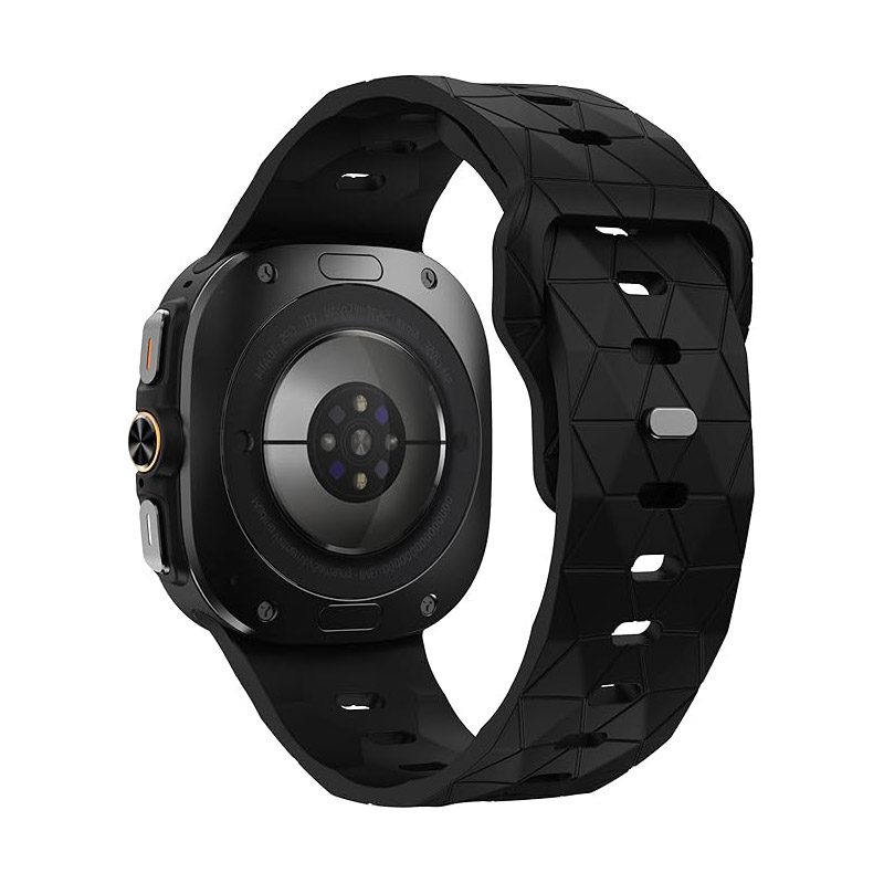 Samsung Galaxy Watch 4 5 6 7 7FE Diamond Pattern Silicone Large Straps 