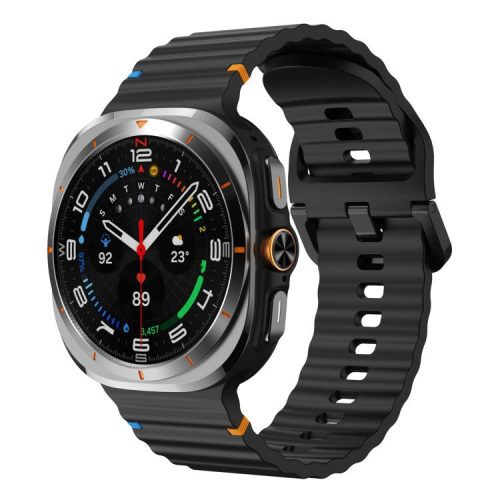 Samsung Galaxy Watch Ultra Wave Stitched Strap, Samsung Galaxy Watch 8 Silicone Wave Straps